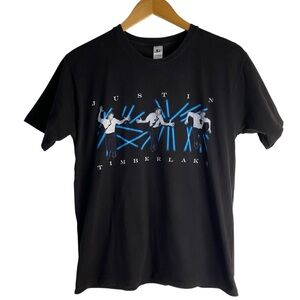 Justin Timberlake 2007 FutureSex/LoveShow Concert Black Almost Vintage T-shirt M